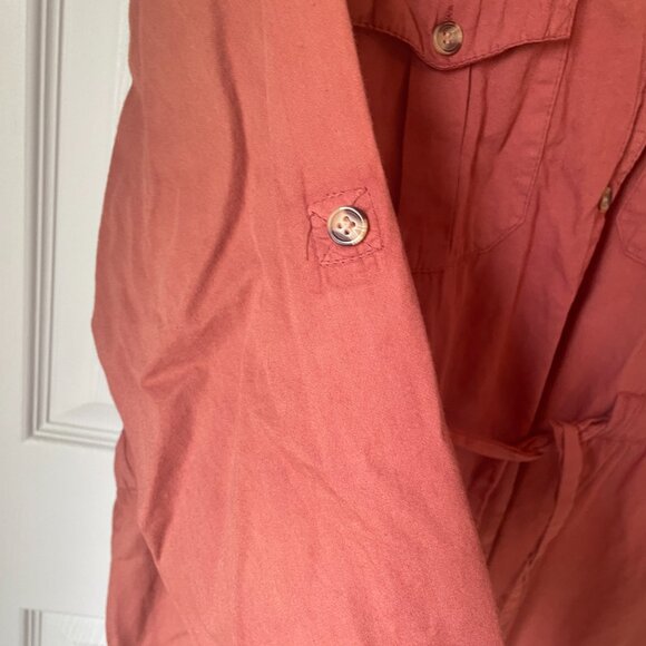 Speed Control New York Rust Orange Shirt Dress size 1X - Picture 5 of 6
